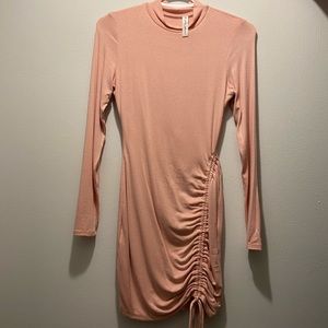 Pink long sleeve dress